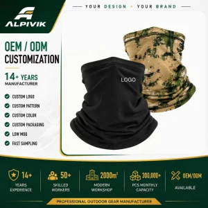 OEM/ODM Customization Breathable Polyester Ice Silk Ski Cycling Mask Sunscreen Outdoor Sports Scarf & Face Towel for Men Women