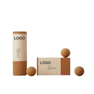 OEM ODM Customized Logo High Density Eco friendly Yoga Block Recycled Durable Stable Cork Yoga Blocks for Fitness Studio