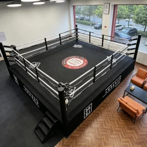 OEM ODM Factory Custom Logo 6*6m Steel Boxing Ring with Anti-Slip Surface for Gym Training MMA