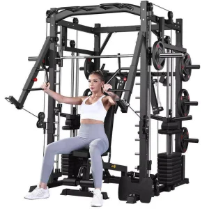 OEM/ODM Multi-Functional Trainer Smith Machine Station Home Using Gym Half Cage Power Rack