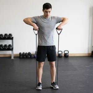 OEM ODM TPE Resistance Band Set 5 Levels for Home Gym Workouts