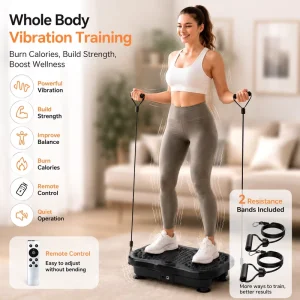 OEM ODM Vertical Vibration Plate ABS Fitness Vibration Platform Whole Body Workout Machine for Home Gym