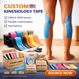 OEM Pre Cut Kinesiology Tape Custom Die Cut Sports Tape for Rehab Therapy and Fitness