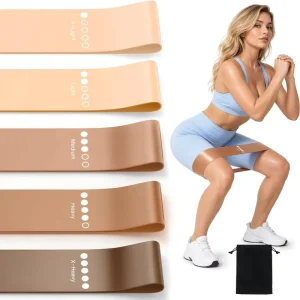 OEM Private Label Natural Latex Hip Booty Bands Set Non Slip Resistance Exercise Mini Loop Bands for Glutes Training