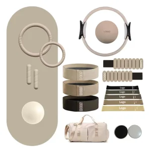 OEM Resistance Band Set Pilates Ring Gym Stretch Band Unisex Yoga Accessories Kit