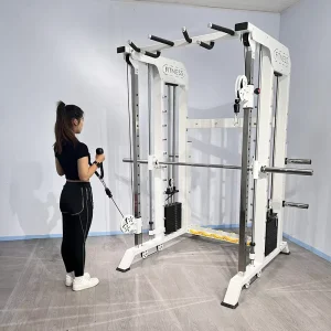 OEM Smith Machine with Dual Cable Crossover Multi Function Commercial Gym Training Equipment