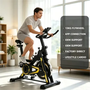 OEM Spinning Bike Stationary Bicycle Cardio Indoor Adjustable Professional Spin Bike Exercise Gym Equipment Smart