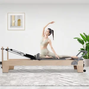 Oak Maple Wood Pilates Reformer Machine for Home Gym and Commercial Use
