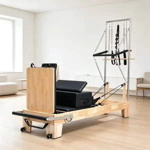 Oak Pilates Half Tower Reformer for Studio