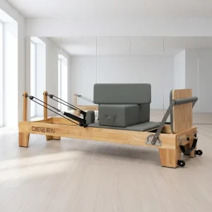 Oak Pilates Reformer Machine, Portable Adjustable for Home Use