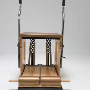 Oak Portable Adjustable Pilates Stability Chair for Studio Strength Training and Home Fitness