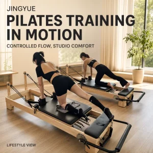 Oak Wood Pilates Reformer Machine for Studio