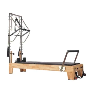 Oak Wood Pilates Reformer Set with Half Trapeze and Tower for Pilates Studio