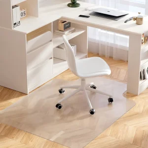 Office Chair Mat for Hardwood Floors Desk PVC Home Floor Carpet Protector Heavy-Duty Easy-Clean