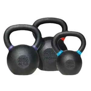 One-Piece Cast Iron Color-Coded Powder-Coated Kettlebell