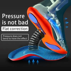 Orthopedic Insoles For Feet Sport Shock absorbing Insole For Shoes Arch Support Plantar Fasciitis Templates Pads Men Women Sole