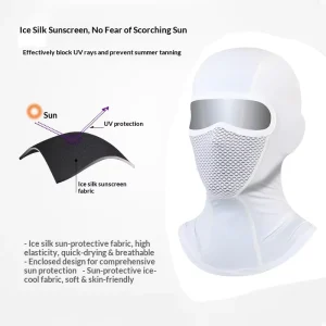 Outdoor Cycling Face Mask Breathable Ice Silk Lightweight UV Protection Quick Dry Unisex