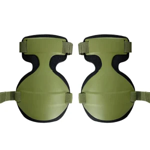Outdoor Hard-Shell Thin Sports Training and Tactical Knee Pads with Hook-and-Loop Closure, Pair