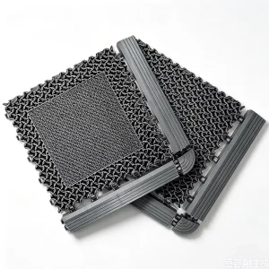 Outdoor Hotel and Mall Specific Modular PVC Rectangle Floor Mat Non Slip Dust Removing Waterproof