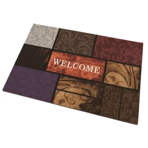 Outdoor Non Slip Natural Rubber Black Pet Door Mat