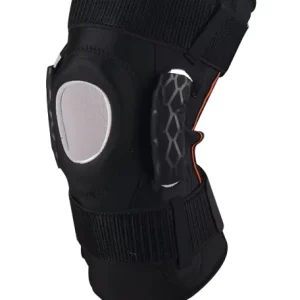 Outdoor Sports Hinged Knee Support Brace for Running Hook and Loop Closure Windproof One Size Fits All