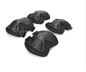 Outdoor Sports Protective Set with Shockproof Elastic Knee and Elbow Guard Pads for Skiing Skateboarding Riding