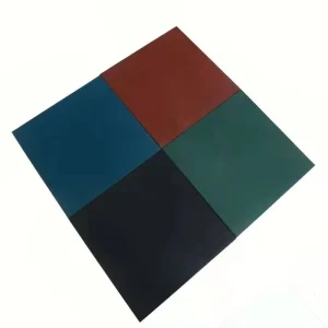 Outdoor Thickened Anti Slip Shock Absorbing Rubber Floor Tiles for Kindergarten Park Playground and Slide Protective Flooring