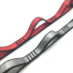 Outdoor Tree Climbing Nylon Yoga Extender Strap Daisy Chain with Loops
