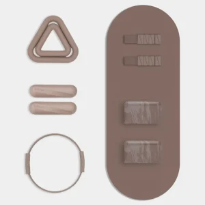 Oval PU Rubber Yoga Mat Set