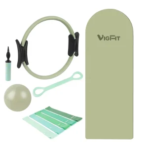 Oval Pilates Accessories Sage Green Multi-Color Pilates Kit