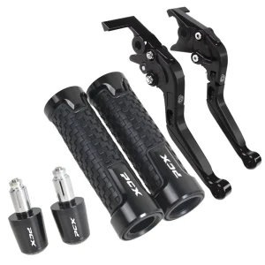 PCX 160 CNC Brake and Clutch Levers with Handlebar Grips and End Caps