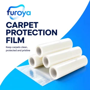 PE Protective Film Roll 60cm x 300m High Gloss Soft Texture for Jobsite Use