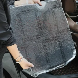 PE Self-Adhesive Waterproof Car Carpet Protection Film for Temporary Floor Covering, Vehicle Repair and Transport Use