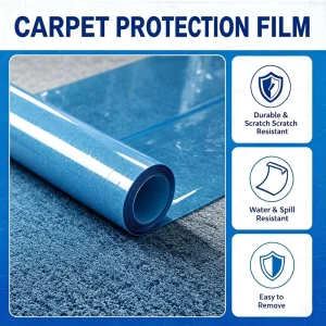 PE Soft Greaseproof Protection Film for Carpet Plain Surface Easy Installation and Removal