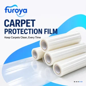 PE Soft High Gloss Building Material Carpet Protection Film 300m Rolls for Importers and Distributors