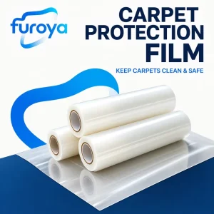 PE Soft Plain Glossy Carpet Protection Film for Interior Decoration