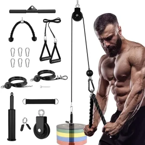 PMX FIT KF 003 Home Training Equipment Fitness Accessories Steel Wire Rope Pulley Pull Belt Triceps Brachii Exercise