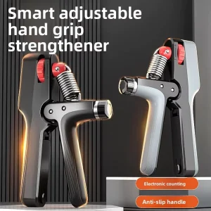 PP Hand Grip Strengthener with LED Electronic Counter, Adjustable Resistance, and 100 kg Capacity for Gym Workout