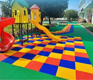 PP Plastic Interlocking Modular Sport Flooring Tiles Anti-Slip Basketball and Multi-Sport Courts for Schools