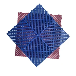 PP Removable Portable Temporary Interlocking Car Wash Plastic Floor Tiles for Garages, Outdoor Events and Floor Protection