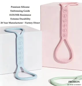 PROIRON Natural Silicone 8 Shaped Resistance Band Home Gym Office Use for Man Woman Heavy Duty Body Stretching Training Band