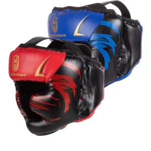 PU Boxing Headgear for Taekwondo, Sanda, Combat, and Muay Thai, Adult and Children