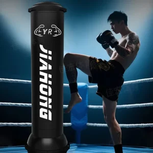 PU Boxing Training Cylindrical Tumbler Sandbag Stand Leg Punching Bag