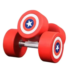 PU Fixed-Weight Rubber-Coated Dumbbell for Home and Commercial Gym Use