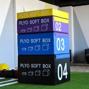 PU Foam Plyometric Box, 4-in-1 Stepped Jumping Box