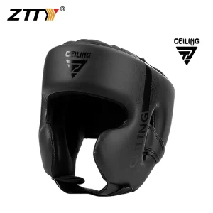 PU Leather Adult and Kids Boxing Helmet MMA Head Guard for Karate Muay Thai Kickboxing
