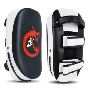 PU Leather Curved MMA Boxing Muay Thai Kick Pad for Sparring