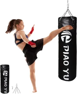 PU Leather Hollow Punching and Sand Bag for Boxing Team Training