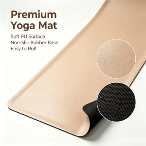 PU Natural Rubber Exercise Mat Custom Print Shock Absorbing for Fitness Center