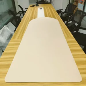 PU Oval Yoga Mat with Anti-Slip Surface, Thick Natural Rubber